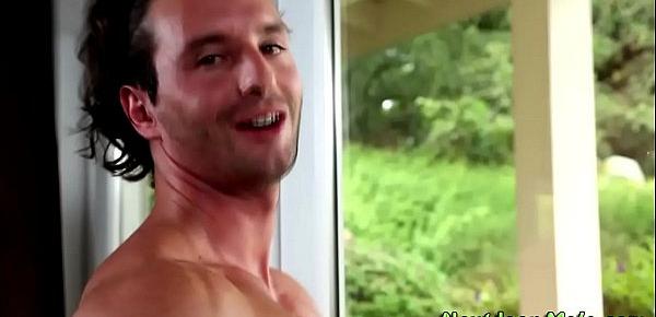 Solo hunk jack off and cumshot